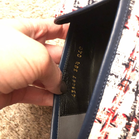 Brand New Gucci Jordan Loafers Tweed with Silver Threads 38.5 - Picture 6 of 10